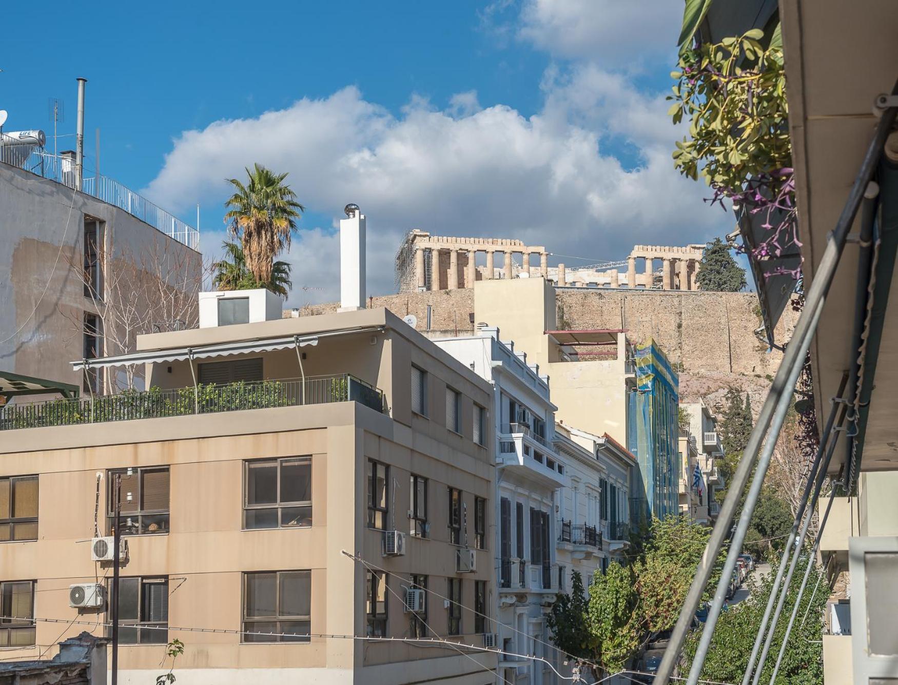 Spacious 2Bds Apt With Acropolis View In Center Athen Eksteriør billede